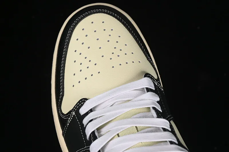 All categories Air Jordan Jordan series basketball shoes Air Jordan 1 Low Air Jordan 1 Low "Coconut Milk Black" AJ1 Joe 1 island style low-top cultural basketball shoes HQ3437-101
